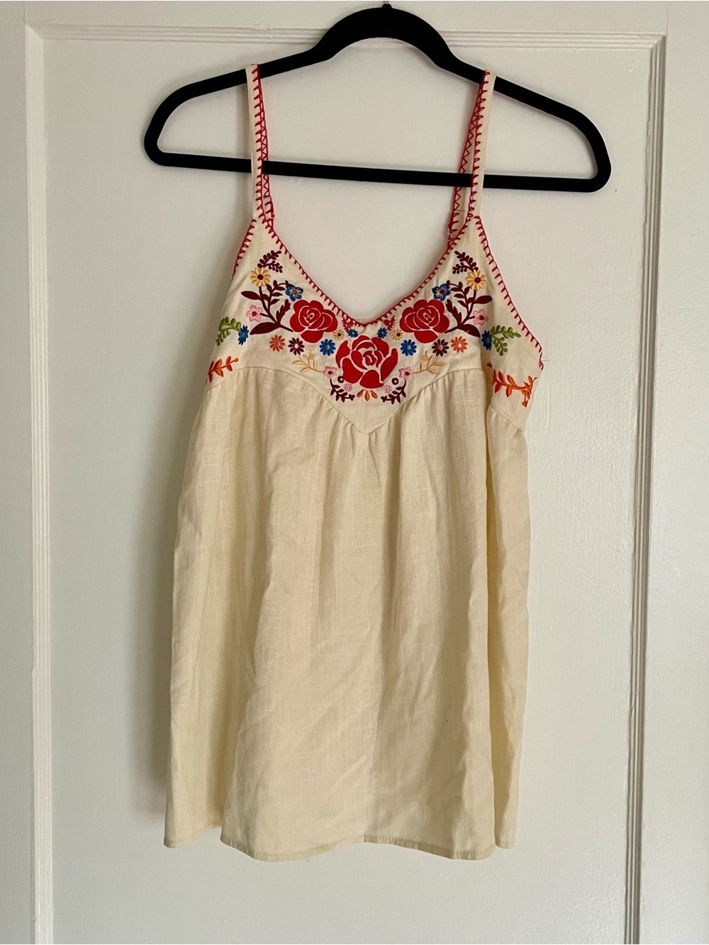 Embroidered Boho Top